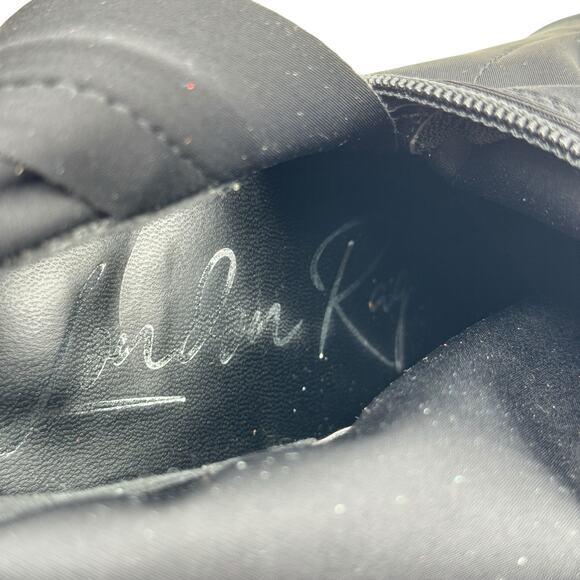 London Rag Tokens Boot SZ 8 Women's Black Stiletto Ankle Boots Pointed Toe Zip - Picture 3 of 14